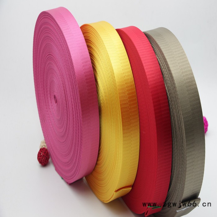 特力佳尼龙织带 人字纹平纹坑纹安全带 电脑提花织带 箱包织带图5