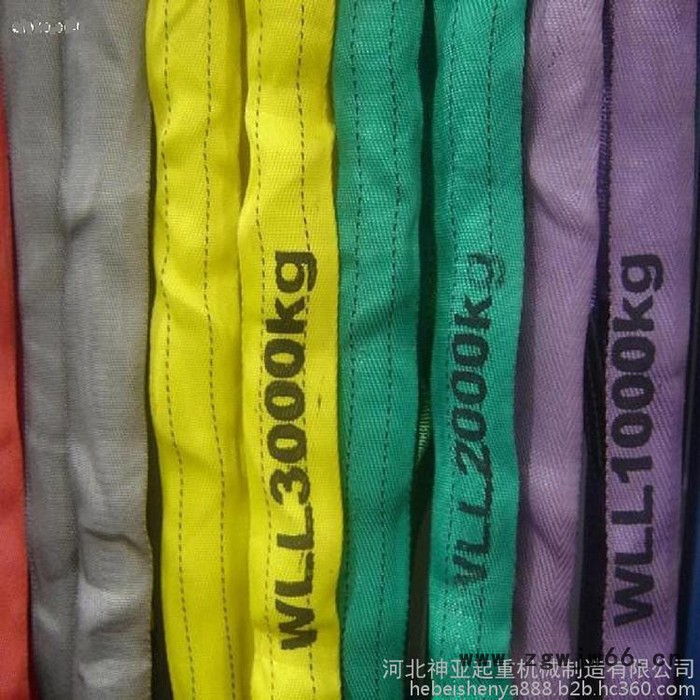 吊装带生产厂家 长期供应 圆形耐磨吊装带 耐腐蚀耐酸碱吊带 涤纶安全绳带 两头扣10吨吊装绳带图2