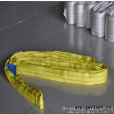 吊装带生产厂家 长期供应 圆形耐磨吊装带 耐腐蚀耐酸碱吊带 涤纶安全绳带 两头扣10吨吊装绳带