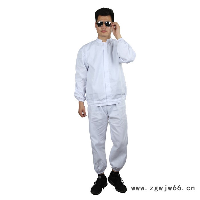 白色工作服 食品厂卫生劳保工作服 定制车间技术工程工作服图3