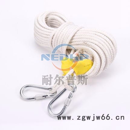 耐尔普斯 应急消防安全绳供应 双挂钩防火钢丝逃生绳批发价格 重庆总代理图2