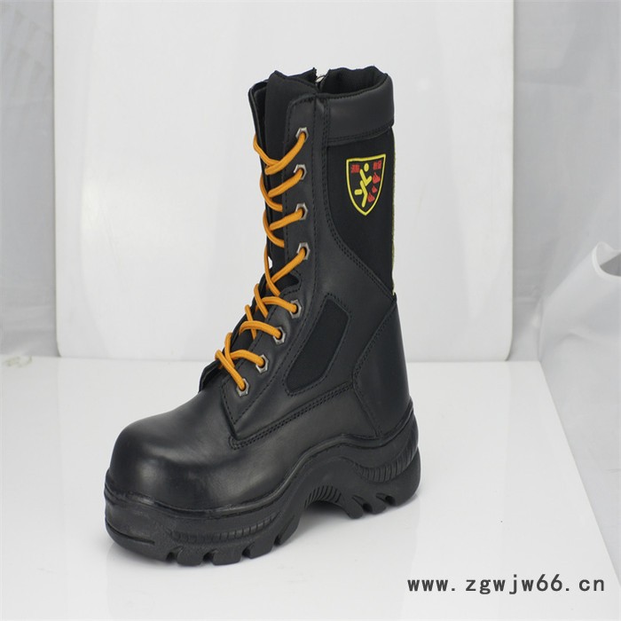 防砸防刺穿绝缘靴 消防员安全灭火防护靴图3