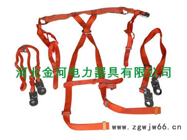 供应浙江白色双保险安全带金河安全带规格介绍图3