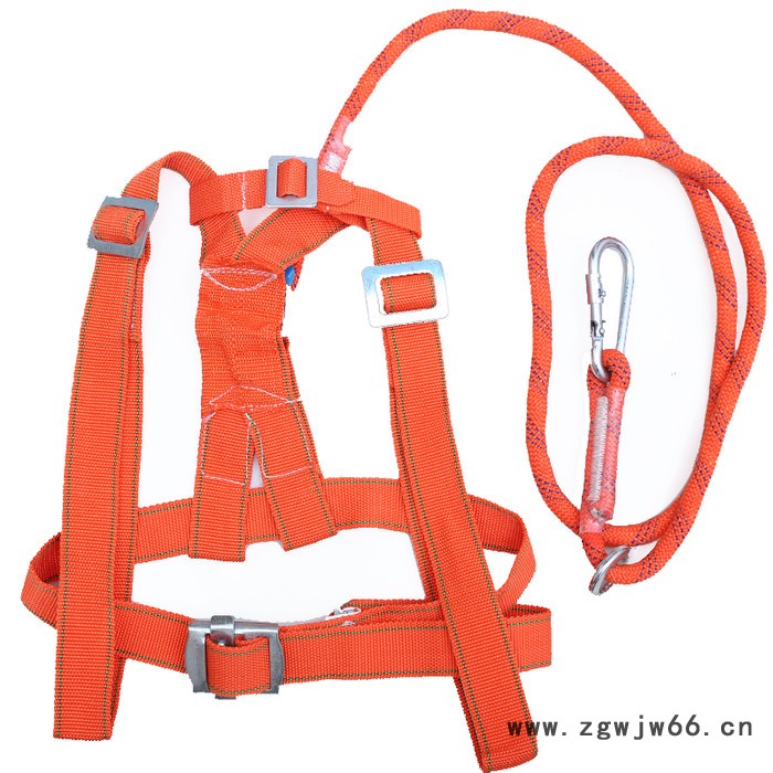 安全带_厂家批发定制_全身式高空作业安全带_多挂点安全带_金斗化纤绳网图4