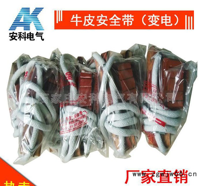 牛皮安全带 阻燃真皮安全带 电工安全带 腰带 高空作业安全带图2