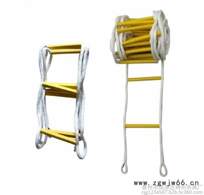 神州吊具SW257电工高空作业攀登软梯 登山绳梯 救生梯 蚕丝绝缘攀爬软梯 消防软梯 逃生安全绳梯**图5