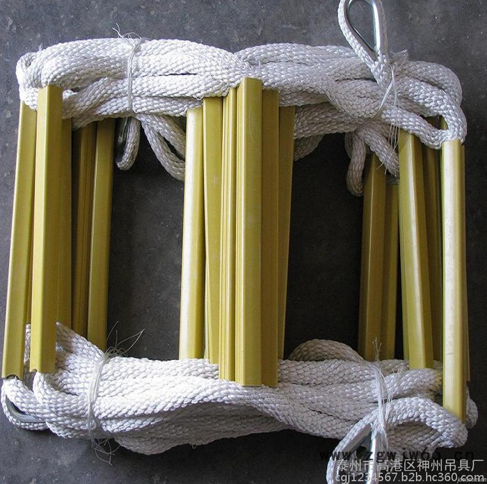 神州吊具SW257电工高空作业攀登软梯 登山绳梯 救生梯 蚕丝绝缘攀爬软梯 消防软梯 逃生安全绳梯**图8