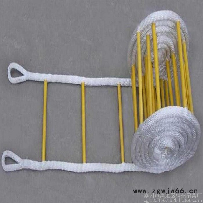 神州吊具SW257电工高空作业攀登软梯 登山绳梯 救生梯 蚕丝绝缘攀爬软梯 消防软梯 逃生安全绳梯**图6