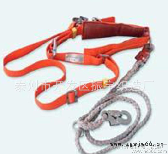 全身双钩双绳代缓冲式安全带 红双背安全带【振宇直供】图3