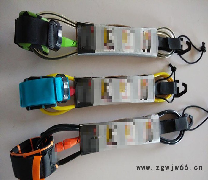 新品上市  TPU冲浪脚绳 超弹力弹簧冲浪脚绳 冲浪板安全绳图2