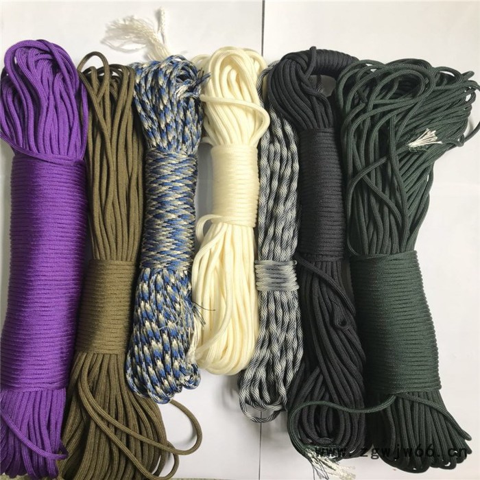 厂家生产定制各种 迷彩绳子  箱包绳  维护设备安全绳图4