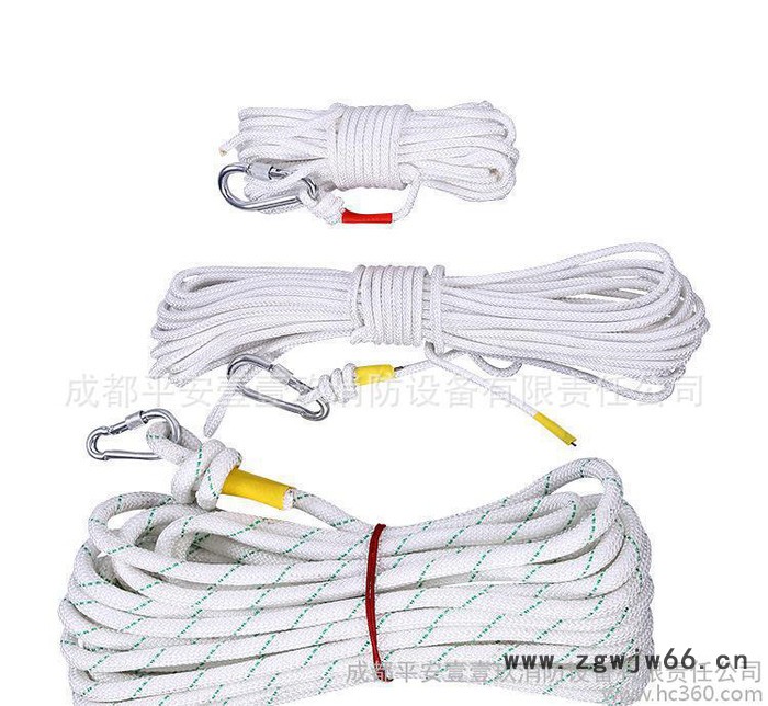 钢丝内芯自救安全绳20米  救援登山攀岩绳 防火阻燃图2