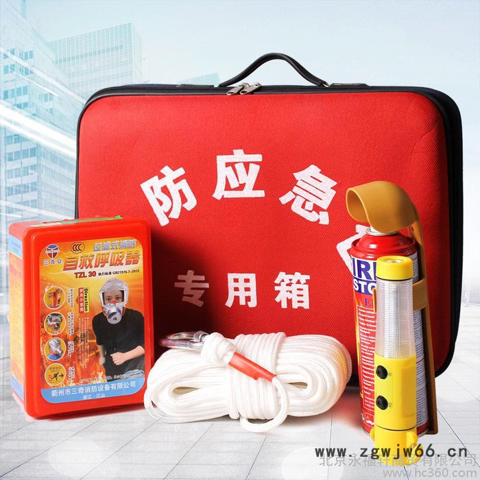 出租房宾馆消防检查逃生安全绳火灾自救呼吸器消防应急包套装绳图2