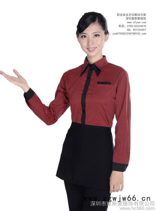 【新款工作服】饭店工作服,时尚潮流百搭工作服,修身女工作服图2