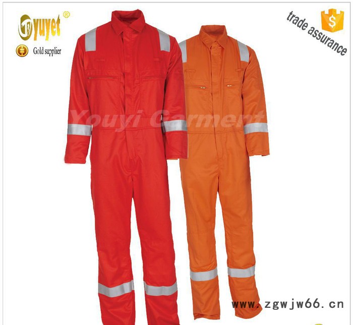 【深圳优亿】定做 阻燃防护连体工作服 标准 证书齐全图3