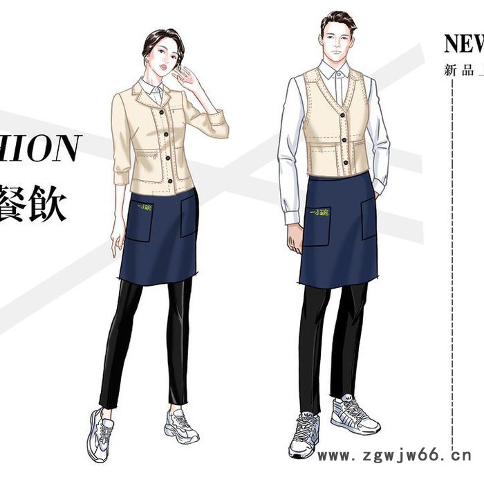 派登服饰 快时尚餐饮工作服  大排档工作服 连锁长短袖男女式