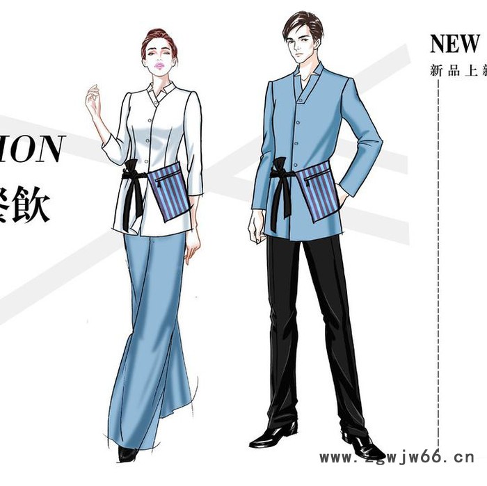 派登服饰 快时尚餐饮工作服  大排档工作服 连锁长短袖男女式图5