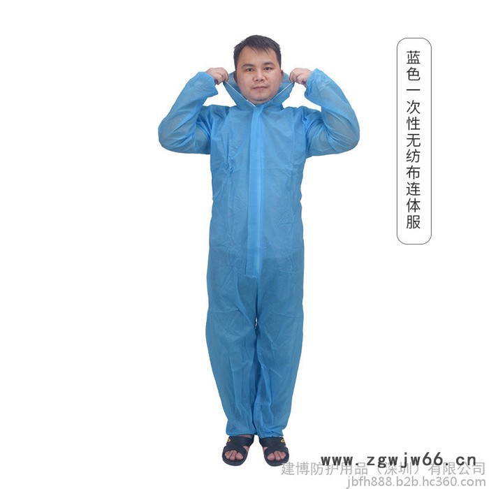 一次性工作服连体全身防护隔离衣车间工作防尘透气连帽连体服图4