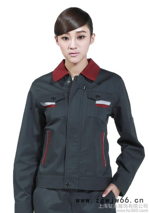 供应钲兴ZX-539定制冬季夹克长袖工作服图3