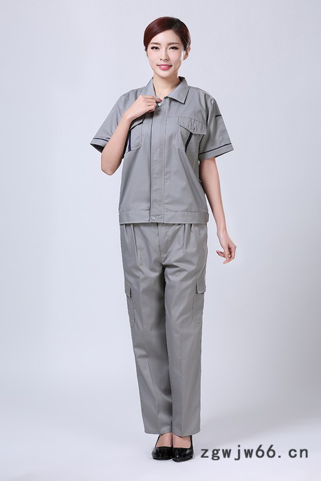 绣女织梦 企业员工工作服厂家定做 新款劳保夏季短袖服装定制图6