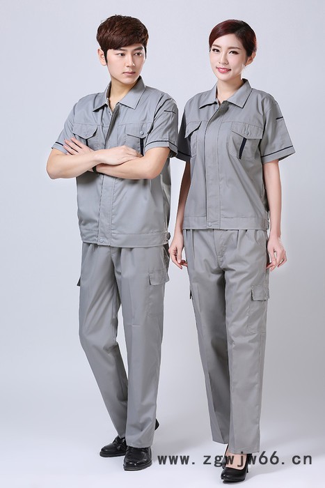 绣女织梦 企业员工工作服厂家定做 新款劳保夏季短袖服装定制图4