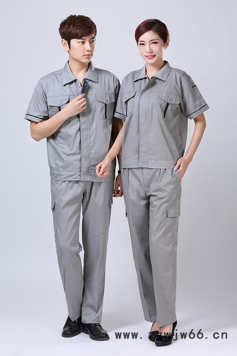 绣女织梦 企业员工工作服厂家定做 新款劳保夏季短袖服装定制图3