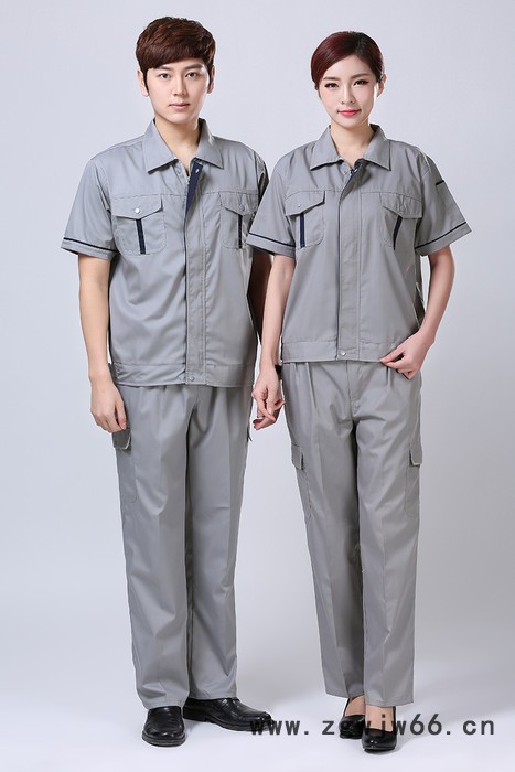 绣女织梦 企业员工工作服厂家定做 新款劳保夏季短袖服装定制图2