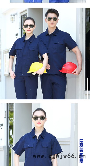 绣女织梦（GYJ6013) 夏款纯棉工作服定制 夏款短袖纯棉工作服定制 夏款纯棉短袖图5