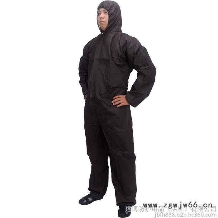 一次性工作服连体全身防护服连帽喷漆防护隔离衣防尘服图5