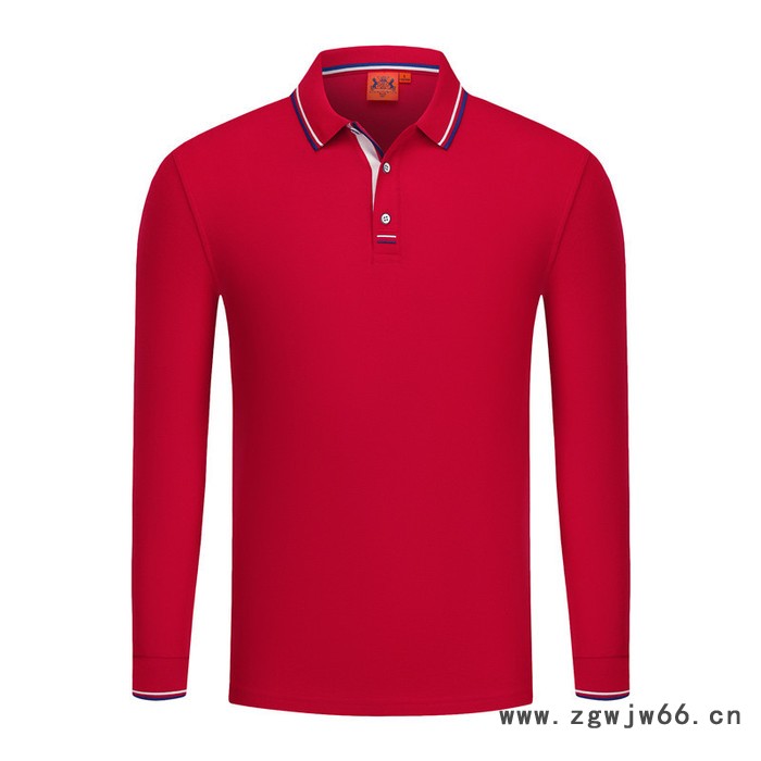 马塔多尔保罗POLO衫制定印logo春秋翻领长袖工作服团体活动文化广告衫t恤刺绣图2