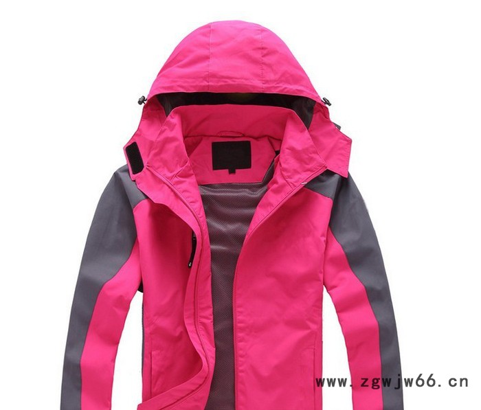 公司定制户外防风防水印花logo冲锋衣工作服定做O2O配送快递风衣图4