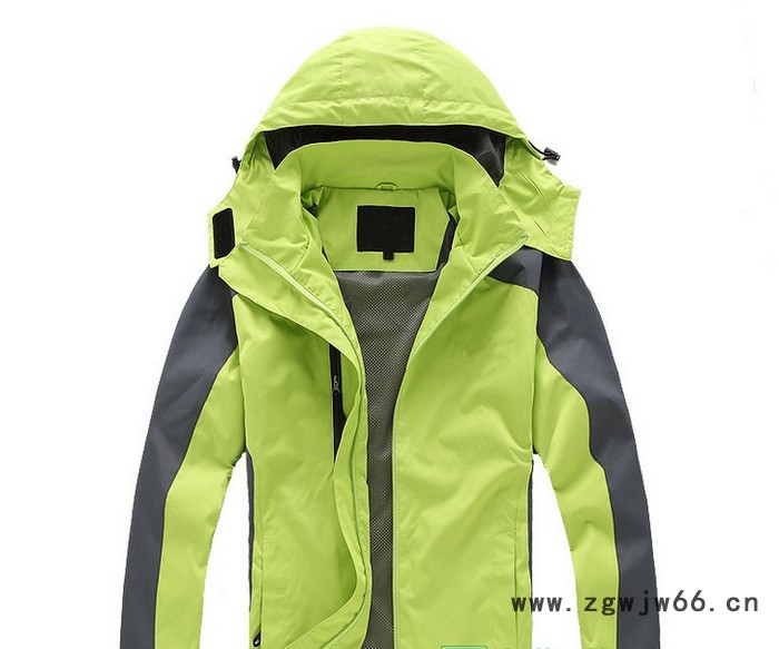 公司定制户外防风防水印花logo冲锋衣工作服定做O2O配送快递风衣图6