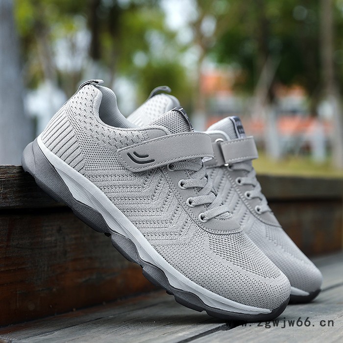 2019新款老人鞋足力中老年健步鞋夜间菱角反光安全鞋休闲跑步妈妈鞋耐磨轻便奶奶健步图3