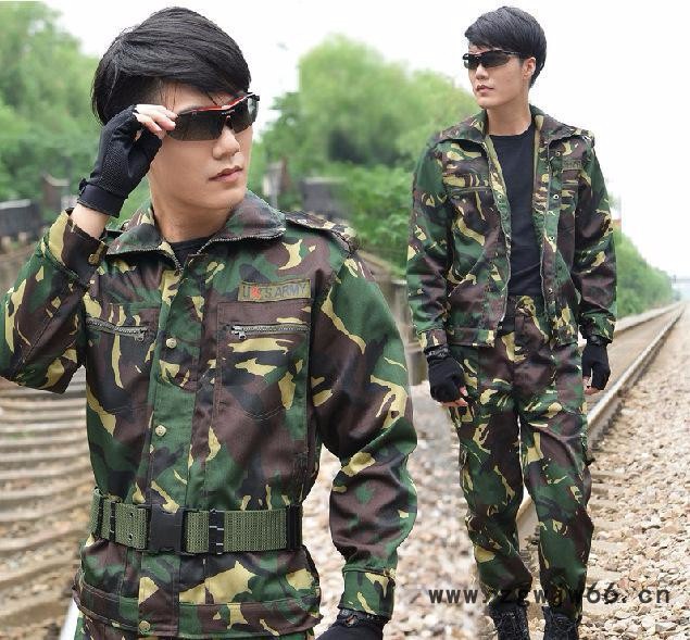 07新式数码男士作训服 军训户外运动拓展海陆空作战教官男士套装 企业内训迷彩套装工作服图3