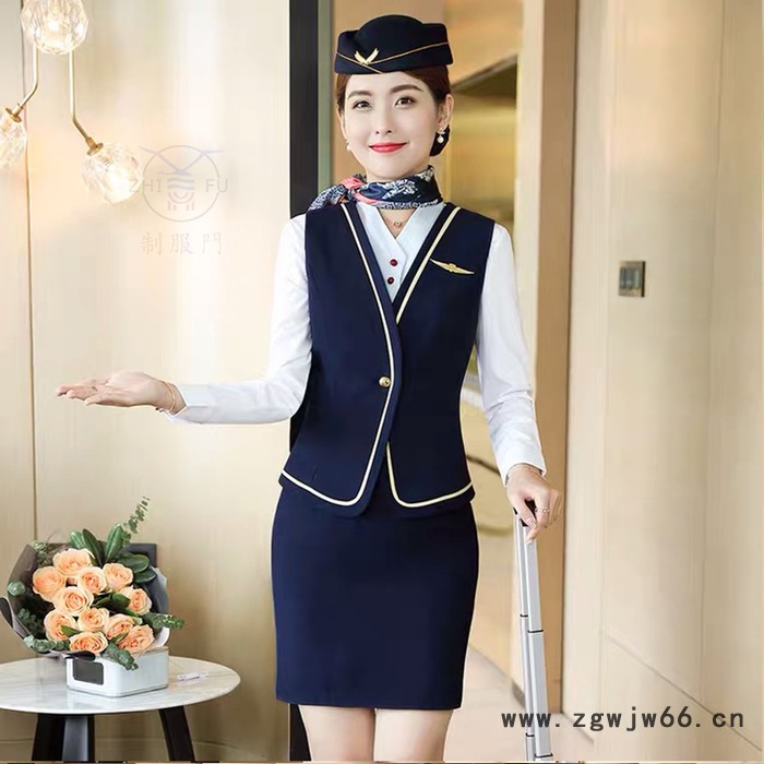 2022年 秋冬季 空姐服 职业套装 机场空姐制服 南航空姐服 气质女神工作服 珠宝店工作服图5