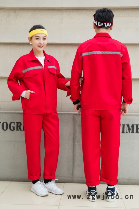 绣女织梦 秋款员工工作服厂家定做 秋季劳保服耐穿耐磨图6