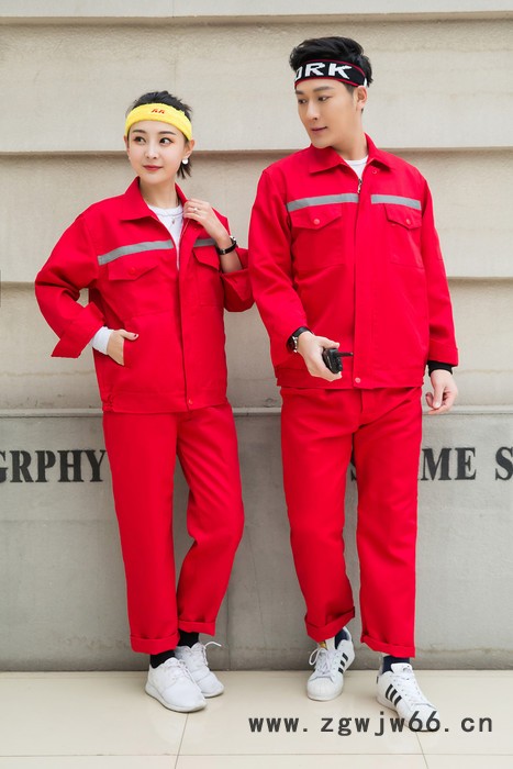 绣女织梦 秋款员工工作服厂家定做 秋季劳保服耐穿耐磨图5