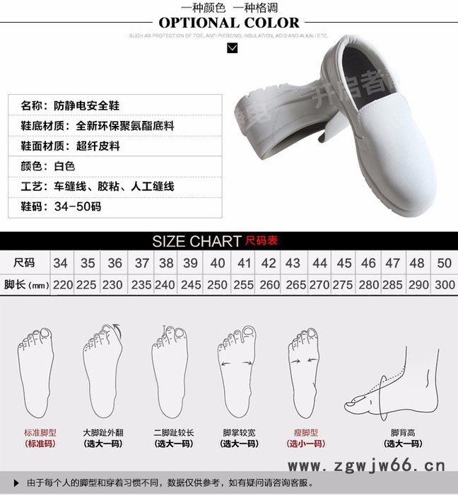 白色食品厂工作鞋防砸工作鞋防砸防静电工作鞋劳保鞋夏天劳保鞋防静电安全鞋防砸无尘鞋图7