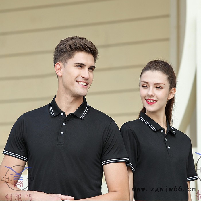 2022夏款POLO衫定制 男女翻领上衣 男女T桖衫定制 广告衫 工作服定制 丝光棉 宽松纯色纯棉短袖上衣图6