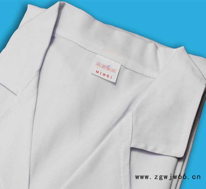 ** 细斜纹 长袖实验服 白大褂 医士服 食品服 工作服 男女款图2