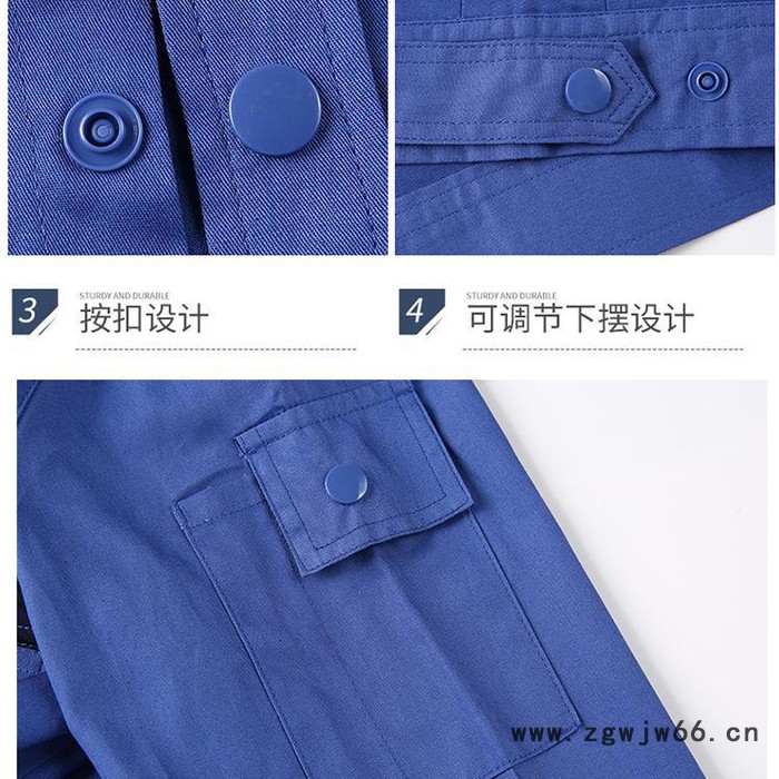 绣女织梦（GYJ6019） 夏款纯棉工作服 夏款纯棉套装 夏季纯棉短袖工作服图5