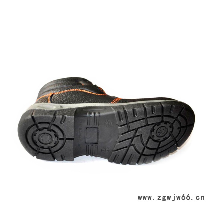 戈盾WG603 安全鞋防护鞋  防砸防刺穿 耐磨 PU齿轮大底 牛皮鞋面 劳保鞋 工作鞋图2