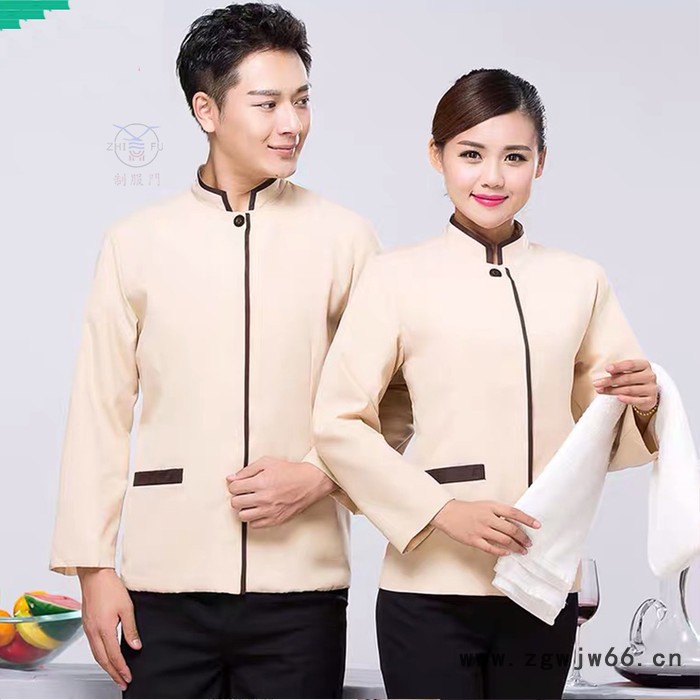 2022年长袖保洁服酒店 宾馆保洁服 写字楼物业保洁服 餐厅服务员保洁服 保洁工作服图3