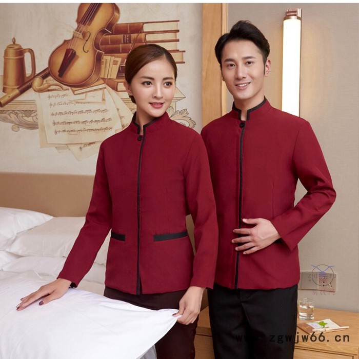 2022年长袖保洁服酒店 宾馆保洁服 写字楼物业保洁服 餐厅服务员保洁服 保洁工作服图4