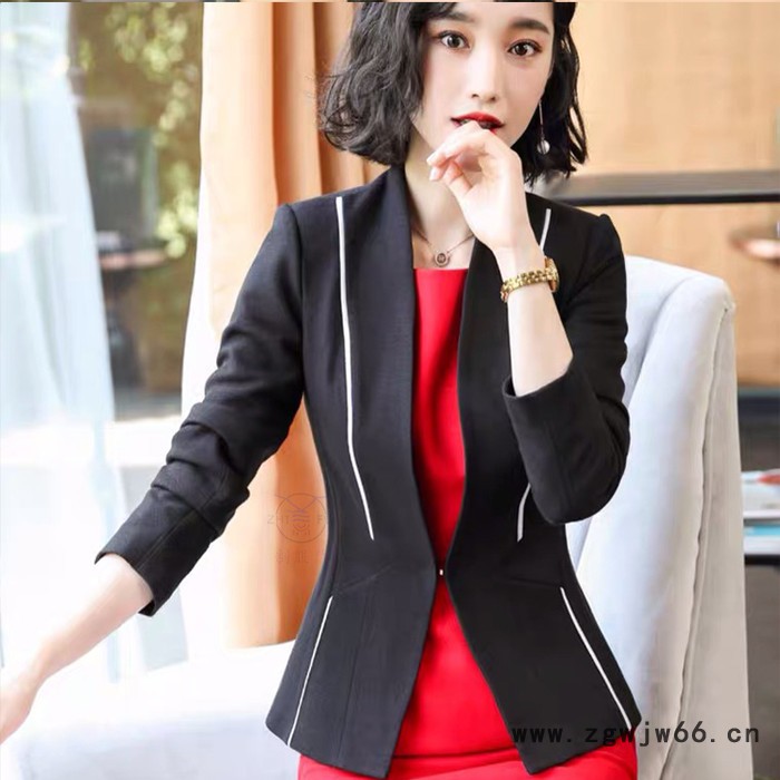 2022年职业休闲套装 西装外套连衣裙 西装裙两件套 工作服套装 小西装外套 职业裙装套装图3