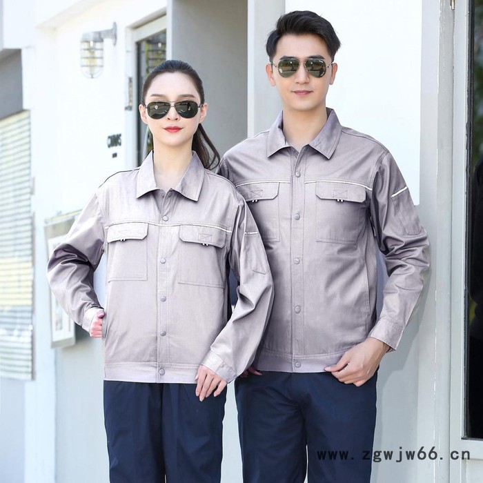 绣女织梦GYJ992 夏款长袖纯棉工作服 夏季纯棉工作服 夏款纯棉套装图6