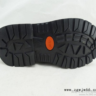 专业生产冷粘橡胶底劳保鞋 防砸防穿刺耐磨安全鞋咖啡色反绒牛皮