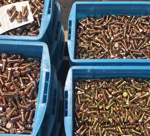 汽车安全带螺栓 六角法兰螺丝 DIN6921六角法兰台阶螺栓 美制细牙螺丝图6