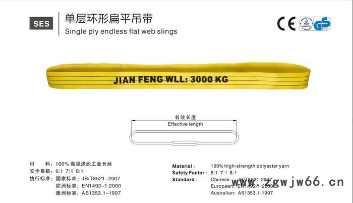 供应建峰吊带、捆绑带、拖车带、安全带图3