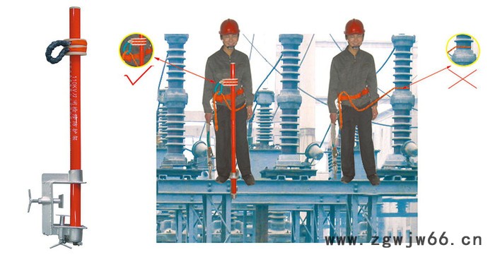 嘉泰刀闸检修防护架电力安全带悬挂器电工刀闸检修绝缘防护架110KV电力检修绝缘平台图4